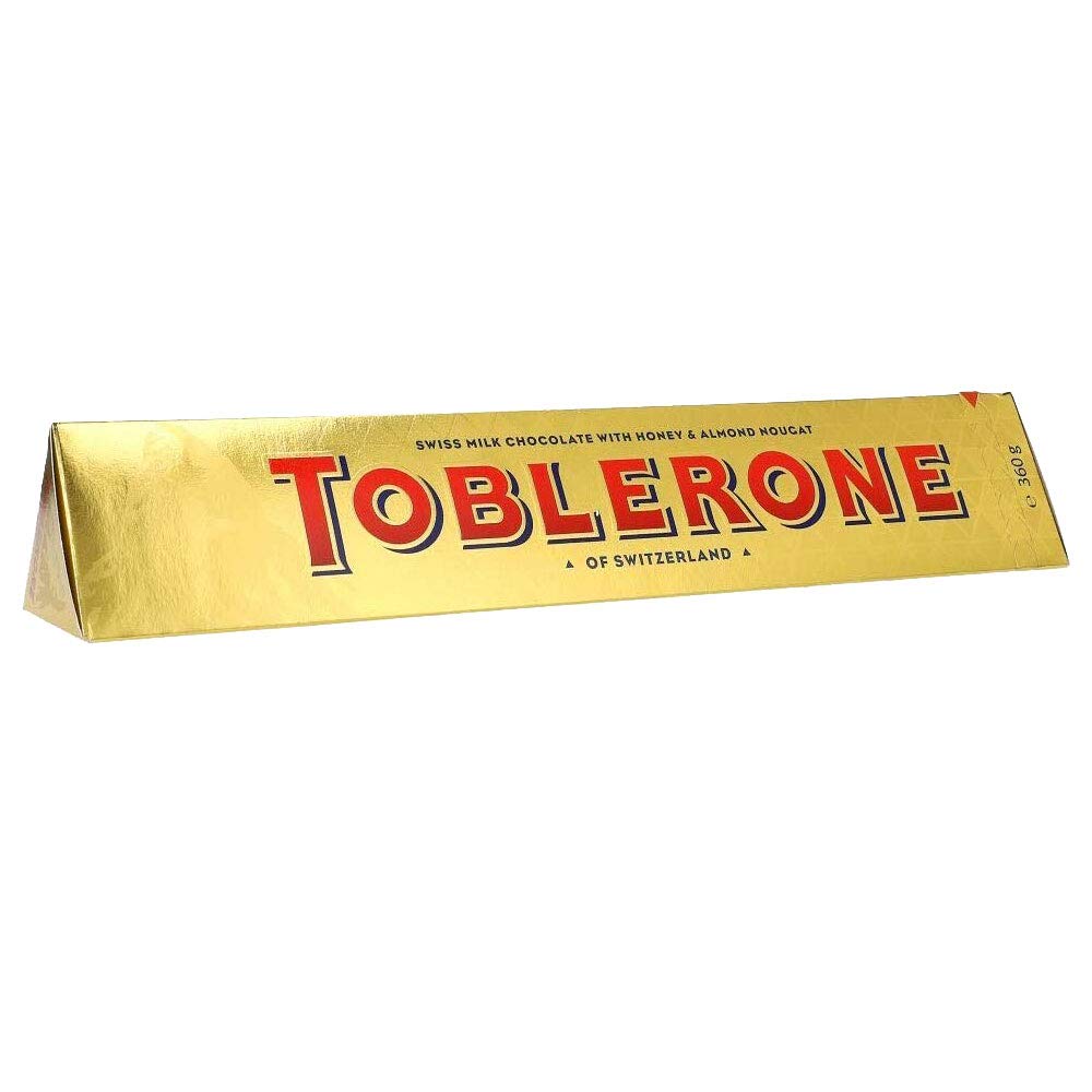 Toblerone Of Switzerland Milk Chocolate With Honey And Almond Nougat - 2 Pack Pouch, 2 X 100 Gram