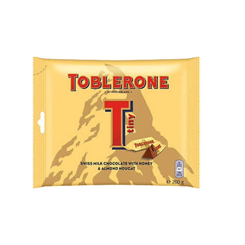 Toblerone Of Switzerland Milk Chocolate With Honey And Almond Nougat - 2 Pack Pouch, 2 X 100 Gram