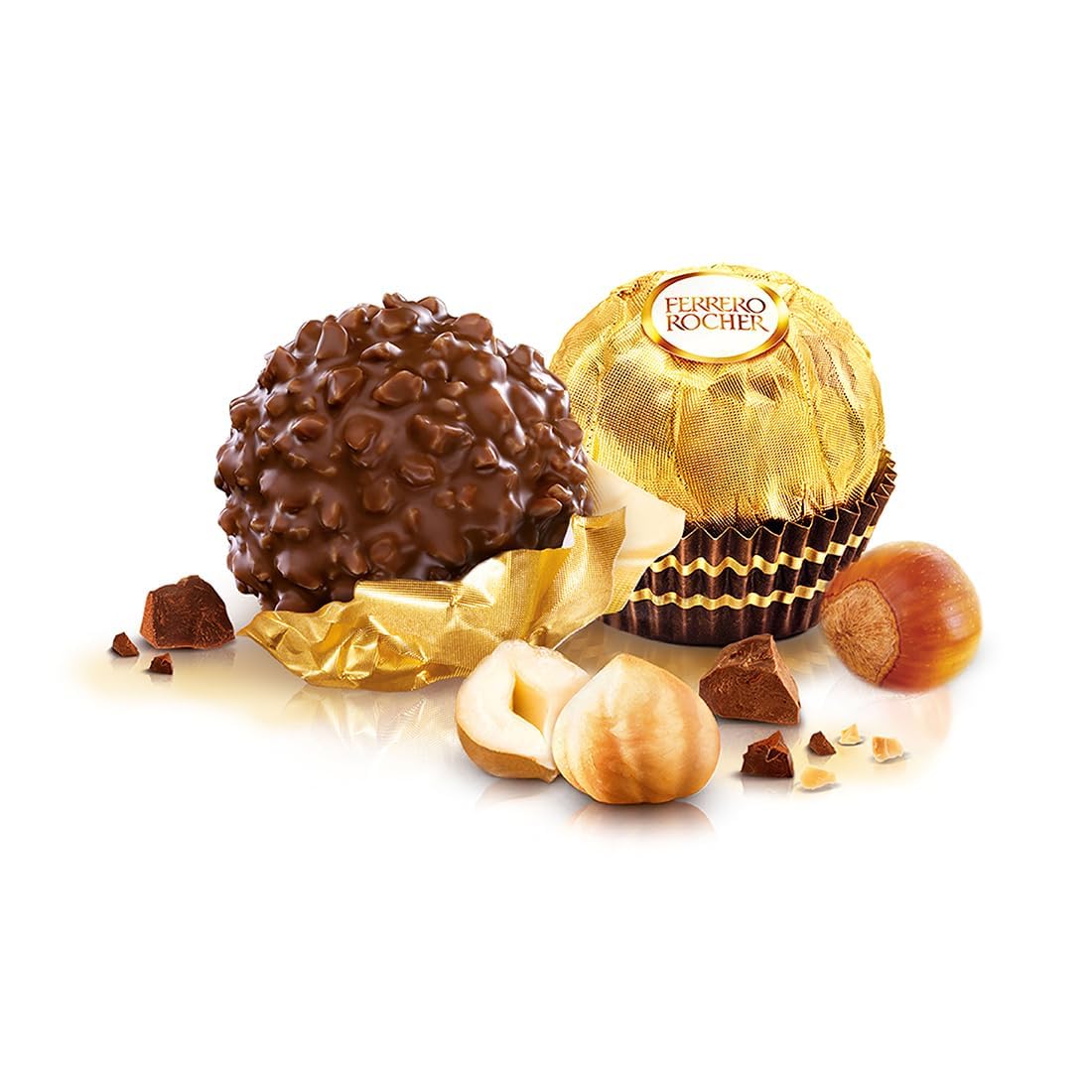 Pocket Kitchen Fererro Rochar Chocolate T16 Pack (200g) with 3cm Decorative Metallic Diya and Tealight – Perfect Festive Gift for Diwali, Weddings, and Special Occasions