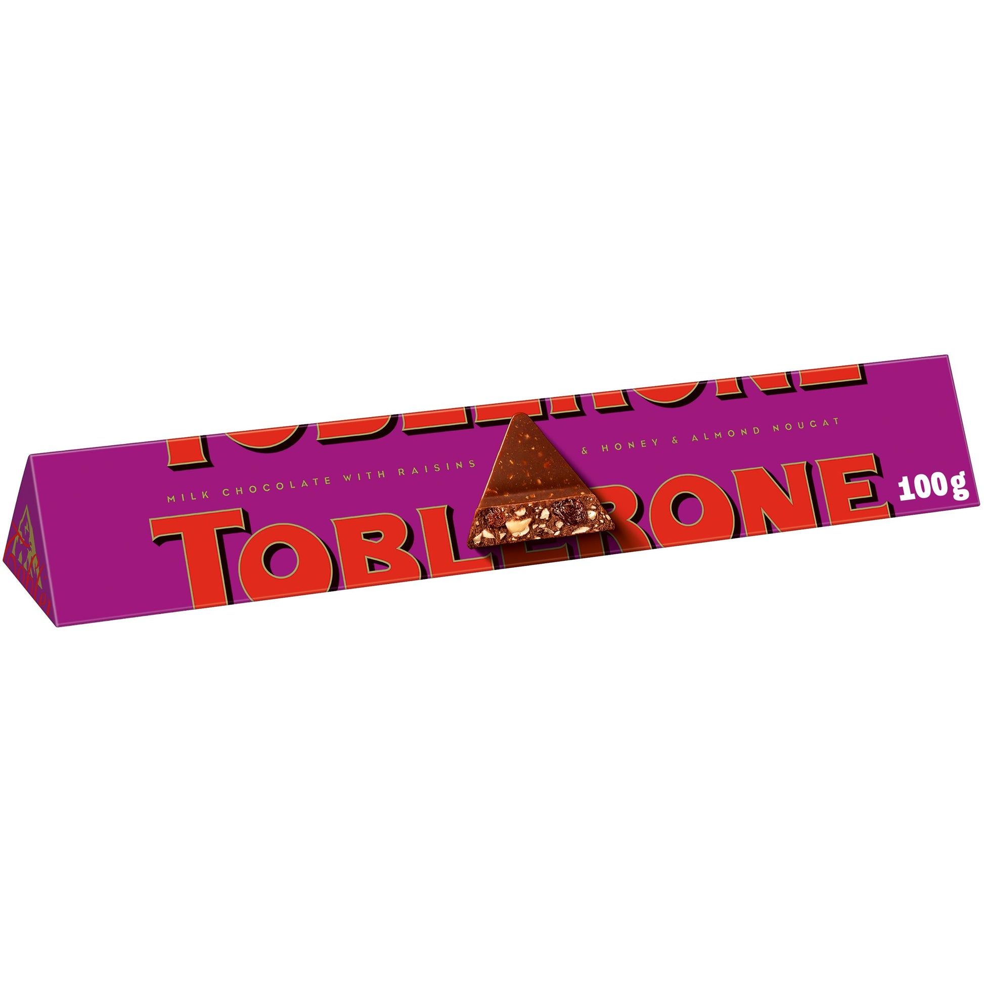 Toblerone Of Switzerland Milk Chocolate With Honey And Almond Nougat - 2 Pack Pouch, 2 X 100 Gram