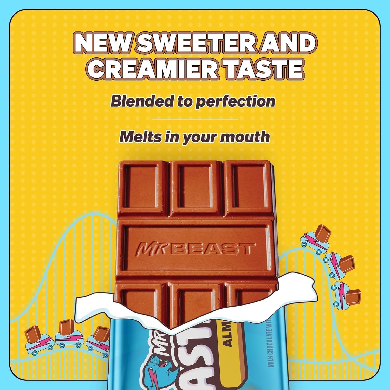 My Mega Mart Mr.Beast Almond Milk Chocolate Bar, 60g